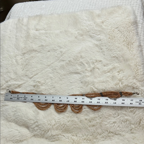 Vintage Beaded Wood Elegant Brown Choker Necklace - Picture 15 of 16